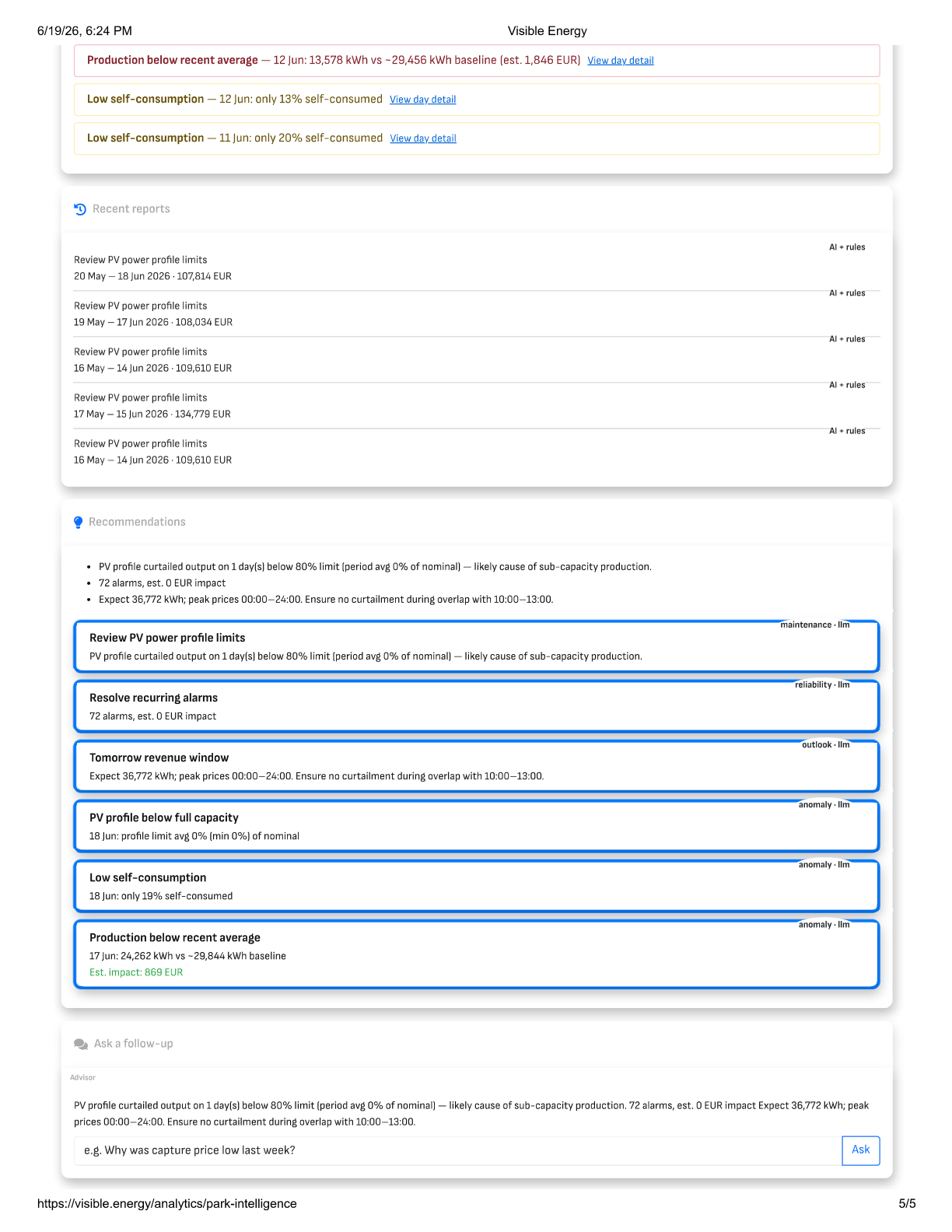 Recommendations